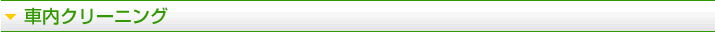 車内クリーニング