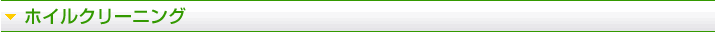 ホイルクリーニング